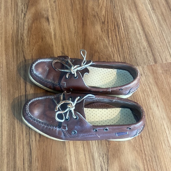 Vintage Sebago dockside’s boat shoes tie up retro sperrys womens dockside sebago - Picture 1 of 12